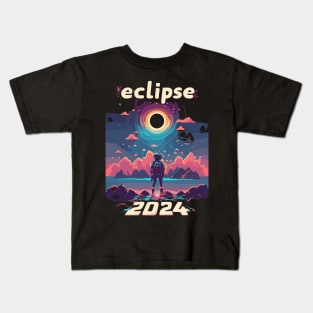 solar eclipse 2024 Kids T-Shirt